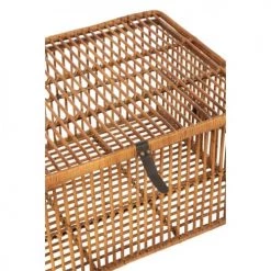 LANADECO Paniers Et Corbeilles Coffres Rotin Miel - Lot De 2 -Accessoires de cheminée Soldes coffres rotin miel lot de 2 3