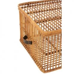 LANADECO Paniers Et Corbeilles Coffres Rotin Miel - Lot De 2 -Accessoires de cheminée Soldes coffres rotin miel lot de 2 4