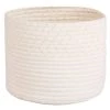 Maisons Du Monde Paniers Et Corbeilles Corbeille En Coton Recyclé Ivoire Et Doré -Accessoires de cheminée Soldes corbeille en coton recycle ivoire et dore 1000 10 29 227538 1