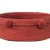 Lorena Canals Paniers Et Corbeilles Corbeille En Coton Rouge 12xØ30 -Accessoires de cheminée Soldes corbeille en coton rouge 12xoe30