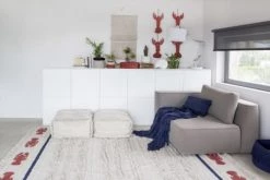 Lorena Canals Paniers Et Corbeilles Corbeille En Coton Rouge 12xØ30 -Accessoires de cheminée Soldes corbeille en coton rouge 12xoe30 5