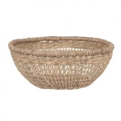 Maisons Du Monde Paniers Et Corbeilles Corbeille En Jonc De Mer Tressé Beige - Lot De 2