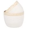 Maisons Du Monde Paniers Et Corbeilles Corbeilles Rondes Blanches Et écrues (x2) -Accessoires de cheminée Soldes corbeilles rondes blanches et ecrues x2 1000 15 6 217224 1