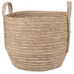 Maisons Du Monde Paniers Et Corbeilles Corbeilles Tressées En Fibre De Maïs (x3) -Accessoires de cheminée Soldes corbeilles tressees en fibre de mais x3 1000 11 33 188592 2
