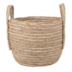 Maisons Du Monde Paniers Et Corbeilles Corbeilles Tressées En Fibre De Maïs (x3) -Accessoires de cheminée Soldes corbeilles tressees en fibre de mais x3 1000 11 33 188592 3