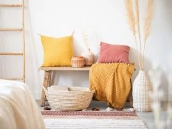 Maisons Du Monde Paniers Et Corbeilles Couffin En Fibre De Palmier -Accessoires de cheminée Soldes couffin en fibre de palmier 1000 2 32 205073 3