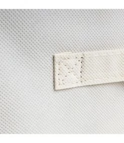 Casâme Boîtes Cube De Rangement Intissé 28x28cm - Lot De 2 - Écru -Accessoires de cheminée Soldes cube de rangement intisse 28x28cm lot de 2 ecru 2