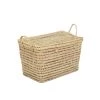 HYDILE Paniers Et Corbeilles Grand Coffre De Rangement En Fibres Naturelles -Accessoires de cheminée Soldes grand coffre de rangement en fibres naturelles