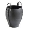 Becquet Paniers Et Corbeilles Grande Panier En Caoutchou Noir -Accessoires de cheminée Soldes grande panier en caoutchou noir