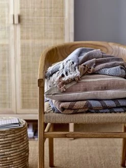 Bloomingville Paniers Et Corbeilles Lot De 2 Paniers Avec Couvercle En Crin De Mer Beige -Accessoires de cheminée Soldes lot de 2 paniers avec couvercle en crin de mer beige 5