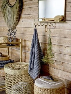 Bloomingville Paniers Et Corbeilles Lot De 2 Paniers Avec Couvercle En Jonc De Mer -Accessoires de cheminée Soldes lot de 2 paniers avec couvercle en jonc de mer 2