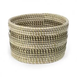 Compactor Paniers Et Corbeilles Lot De 2 Paniers De Rangement En Jonc De Mer Tressé -Accessoires de cheminée Soldes lot de 2 paniers de rangement en jonc de mer tresse 11