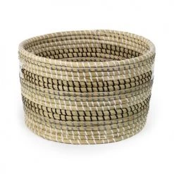 Compactor Paniers Et Corbeilles Lot De 2 Paniers De Rangement En Jonc De Mer Tressé -Accessoires de cheminée Soldes lot de 2 paniers de rangement en jonc de mer tresse 7