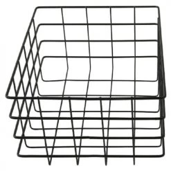 Guy Levasseur Paniers Et Corbeilles Lot De 2 Paniers De Rangement Métal Noir -Accessoires de cheminée Soldes lot de 2 paniers de rangement metal noir 2