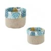 Guy Levasseur Paniers Et Corbeilles Lot De 2 Paniers De Rangement Multicouleur -Accessoires de cheminée Soldes lot de 2 paniers de rangement multicouleur