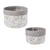 Guy Levasseur Paniers Et Corbeilles Lot De 2 Paniers De Rangement Polycoton Blanc