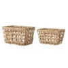 Bloomingville Paniers Et Corbeilles Lot De 2 Paniers En Jacinthe D'eau Beige -Accessoires de cheminée Soldes lot de 2 paniers en jacinthe d eau beige