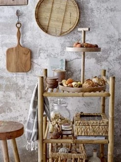 Bloomingville Paniers Et Corbeilles Lot De 2 Paniers En Jacinthe D'eau Beige -Accessoires de cheminée Soldes lot de 2 paniers en jacinthe d eau beige 2