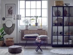 Bloomingville Paniers Et Corbeilles Lot De 2 Paniers En Rotin Brun -Accessoires de cheminée Soldes lot de 2 paniers en rotin brun 2