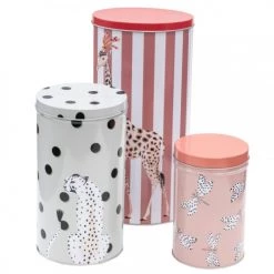 Yvonne Ellen Lot De 3 Boîtes En Métal 28cm