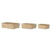 Bloomingville Paniers Et Corbeilles Lot De 3 Corbeilles à Pain En Bois De Sapin Beige -Accessoires de cheminée Soldes lot de 3 corbeilles a pain en bois de sapin beige