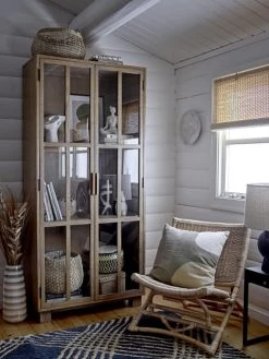 Bloomingville Paniers Et Corbeilles Lot De 3 Paniers Avec Couvercle En Jonc De Mer Beige -Accessoires de cheminée Soldes lot de 3 paniers avec couvercle en jonc de mer beige 4