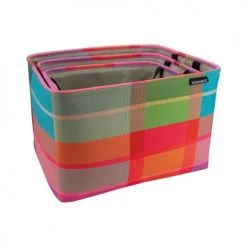 Remember Paniers Et Corbeilles Lot De 3 Paniers De Rangement Empilables Dinara -Accessoires de cheminée Soldes lot de 3 paniers de rangement empilables dinara 2