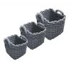 Meubletmoi Paniers Et Corbeilles Lot De 3 Paniers En Corde Tressée -Accessoires de cheminée Soldes lot de 3 paniers en corde tressee