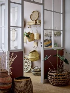 Bloomingville Paniers Et Corbeilles Lot De 3 Paniers En Crin De Mer Beige -Accessoires de cheminée Soldes lot de 3 paniers en crin de mer beige 2