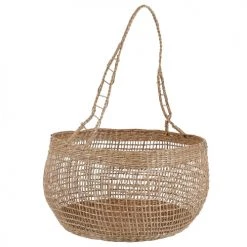 Beliani Paniers Et Corbeilles Lot De 3 Paniers En Herbes Marines Naturels -Accessoires de cheminée Soldes lot de 3 paniers en herbes marines naturels 3