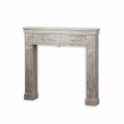 Alice's Garden Accessoires De Cheminée Manteau De Cheminée Décor Bois Cérusé -Accessoires de cheminée Soldes manteau de cheminee decor bois ceruse 2