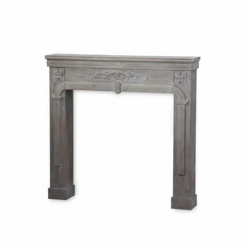 Alice's Garden Accessoires De Cheminée Manteau De Cheminée Décor Bois Gris Cérusé 5 Alice's Garden Accessoires De Cheminée Manteau De Cheminée Décor Bois Gris Cérusé – Image 3