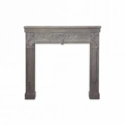 Alice's Garden Accessoires De Cheminée Manteau De Cheminée Décor Bois Gris Cérusé