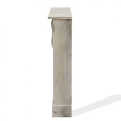 Mobili Rebecca Accessoires De Cheminée Manteau De Cheminée Décoratif 96,5x22,5x98,5 Cm En Paulownia Gris -Accessoires de cheminée Soldes manteau de cheminee decoratif 96 5x22 5x98 5 cm en paulownia gris 5