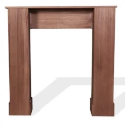 Mobili Rebecca Accessoires De Cheminée Manteau De Cheminée Décoratif 97x22,5x98 Cm En Paulownia Marron -Accessoires de cheminée Soldes manteau de cheminee decoratif 97x22 5x98 cm en paulownia marron 4