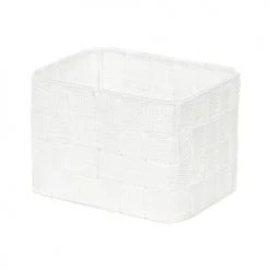 Compactor Boîtes Organisateur De Tiroir En Sangles Tressées Blanches 19x14cm