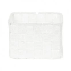 Compactor Boîtes Organisateur De Tiroir En Sangles Tressées Blanches 19x14cm -Accessoires de cheminée Soldes organisateur de tiroir en sangles tressees blanches 19x14cm 4