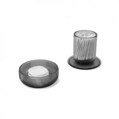 Umbra Paniers Et Corbeilles Organiseur En Verre Gris 14x14x16cm -Accessoires de cheminée Soldes organiseur en verre gris 14x14x16cm 4