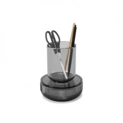 Umbra Paniers Et Corbeilles Organiseur En Verre Gris 14x14x16cm -Accessoires de cheminée Soldes organiseur en verre gris 14x14x16cm 5