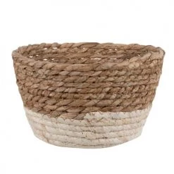 Maisons Du Monde Paniers Et Corbeilles Panié En Fibre De Maïs Et Fibre Végétale Beige - Lot De 2