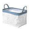 Casâme Paniers Et Corbeilles Panier 2 Poignées 38x26x26cm - Blanc -Accessoires de cheminée Soldes panier 2 poignees 38x26x26cm blanc