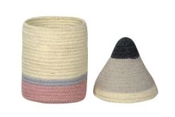 Lorena Canals Paniers Et Corbeilles Panier à Crayons En Coton Jaune Ø13x30 -Accessoires de cheminée Soldes panier a crayons en coton jaune oe13x30 4