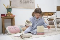 Lorena Canals Paniers Et Corbeilles Panier à Crayons En Coton Jaune Ø13x30 -Accessoires de cheminée Soldes panier a crayons en coton jaune oe13x30 5