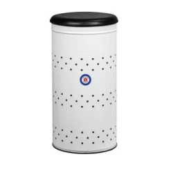 Rossignol Paniers à Linge Panier à Linge 45L En Métal Corail -Accessoires de cheminée Soldes panier a linge 45l en metal blanc