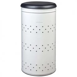 Rossignol Paniers à Linge Panier à Linge 45L En Métal Blanc -Accessoires de cheminée Soldes panier a linge 45l en metal blanc 3