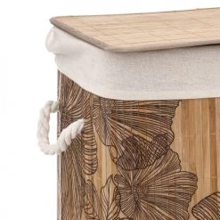 Five Simply Smart Paniers à Linge Panier à Linge Bambou -Accessoires de cheminée Soldes panier a linge bambou 8