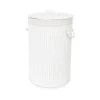 Compactor Paniers à Linge Panier à Linge Blanc H60cm -Accessoires de cheminée Soldes panier a linge blanc h60cm