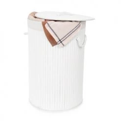 Compactor Paniers à Linge Panier à Linge Blanc H60cm -Accessoires de cheminée Soldes panier a linge blanc h60cm 3