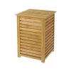 Wadiga Paniers à Linge Panier à Linge En Bambou 40x40x58cm -Accessoires de cheminée Soldes panier a linge en bambou 40x40x58cm
