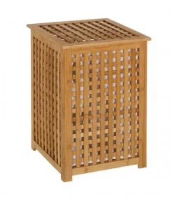 Wadiga Paniers Et Corbeilles Panier à Linge En Bambou Avec Sac Intérieur Amovible